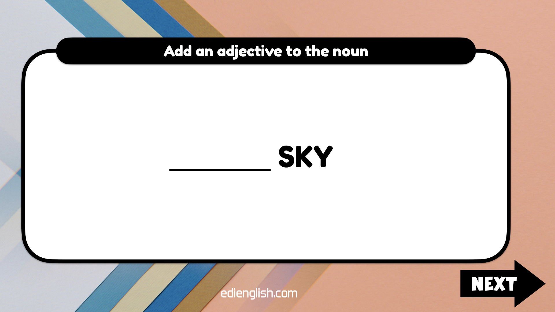 First slide
