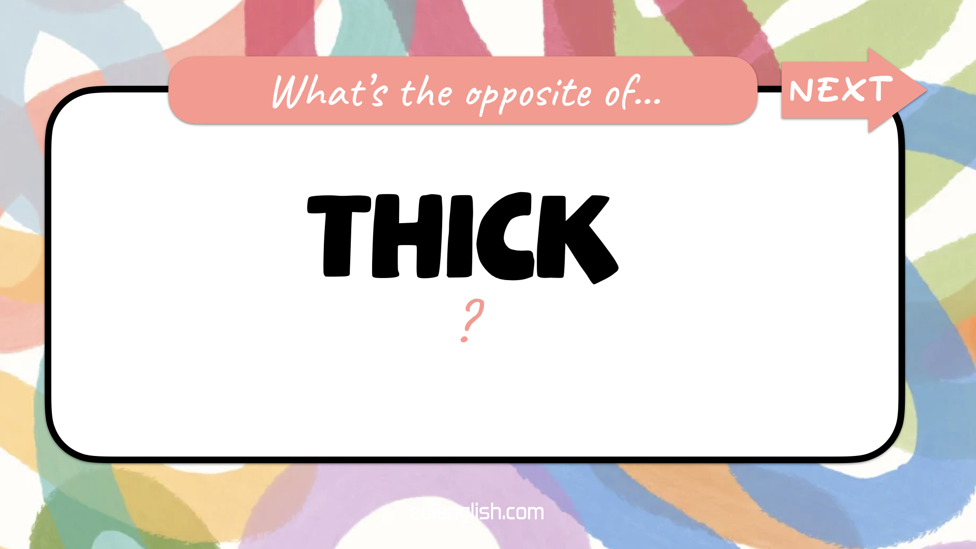 First slide